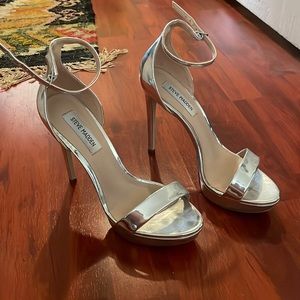 Silver Steve Madden Heels